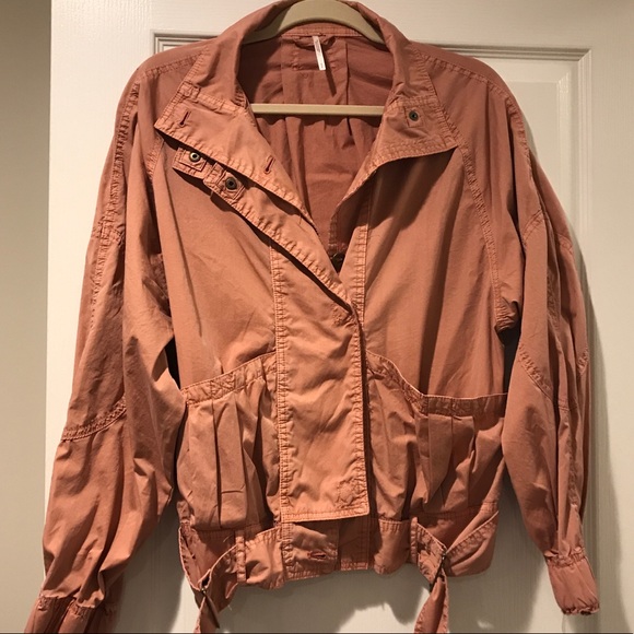 NWOT Free People Dusty Pink Parachute Jacket - Picture 2 of 7